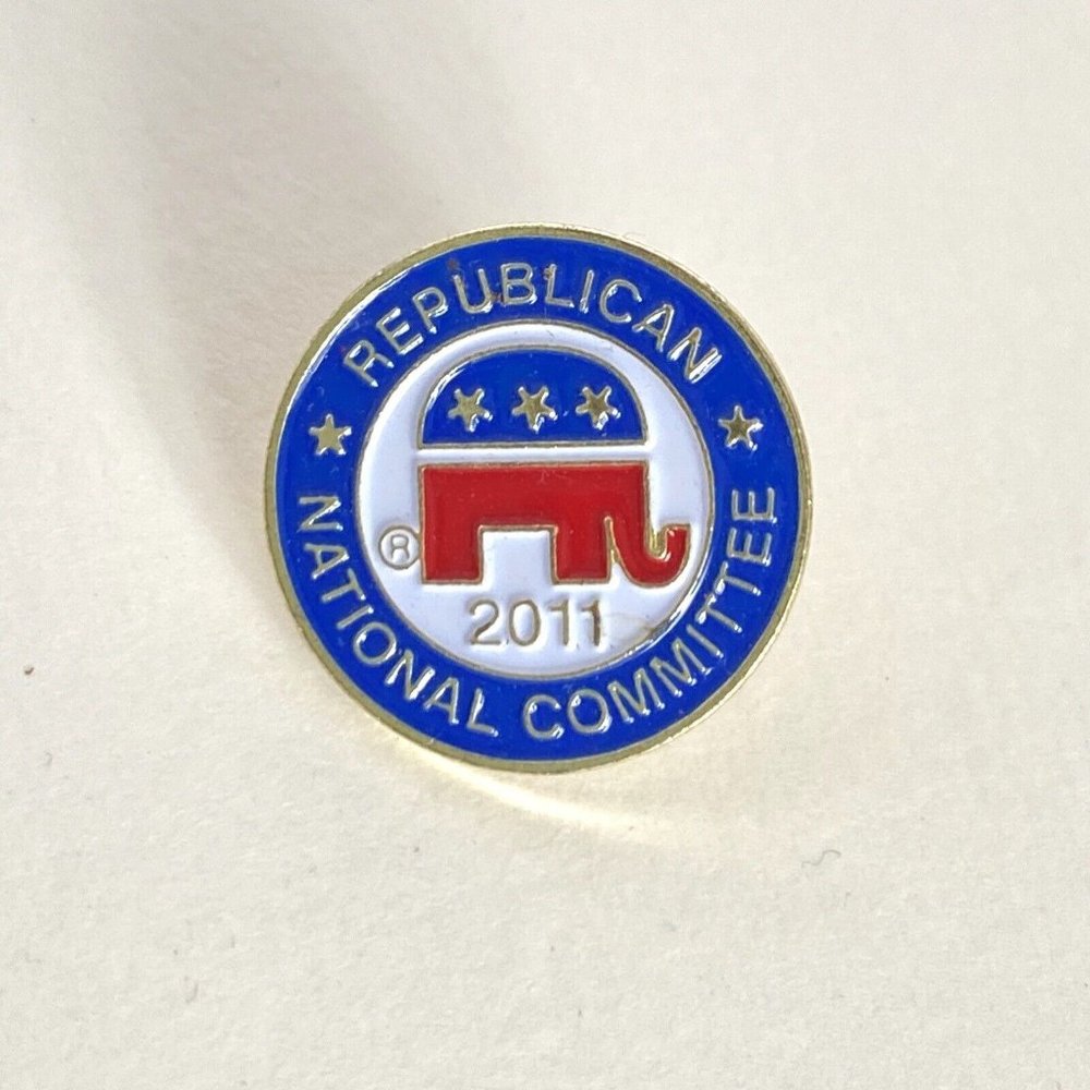 2011 RNC Republican GOP Elephant Lapel Lanyard Pin Souvenir Politics Collectible